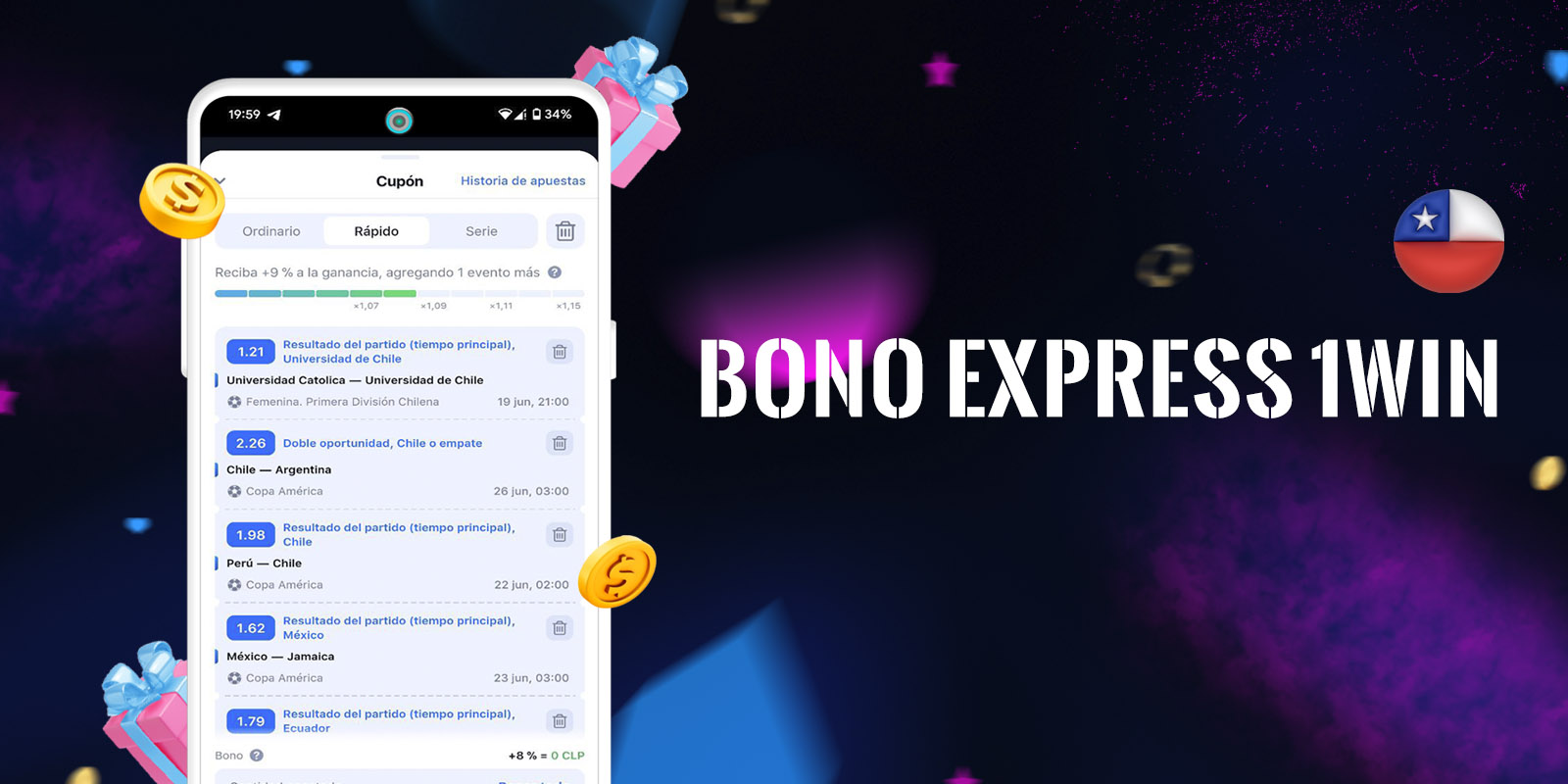 Aumente sus ganancias en las apuestas exprés
