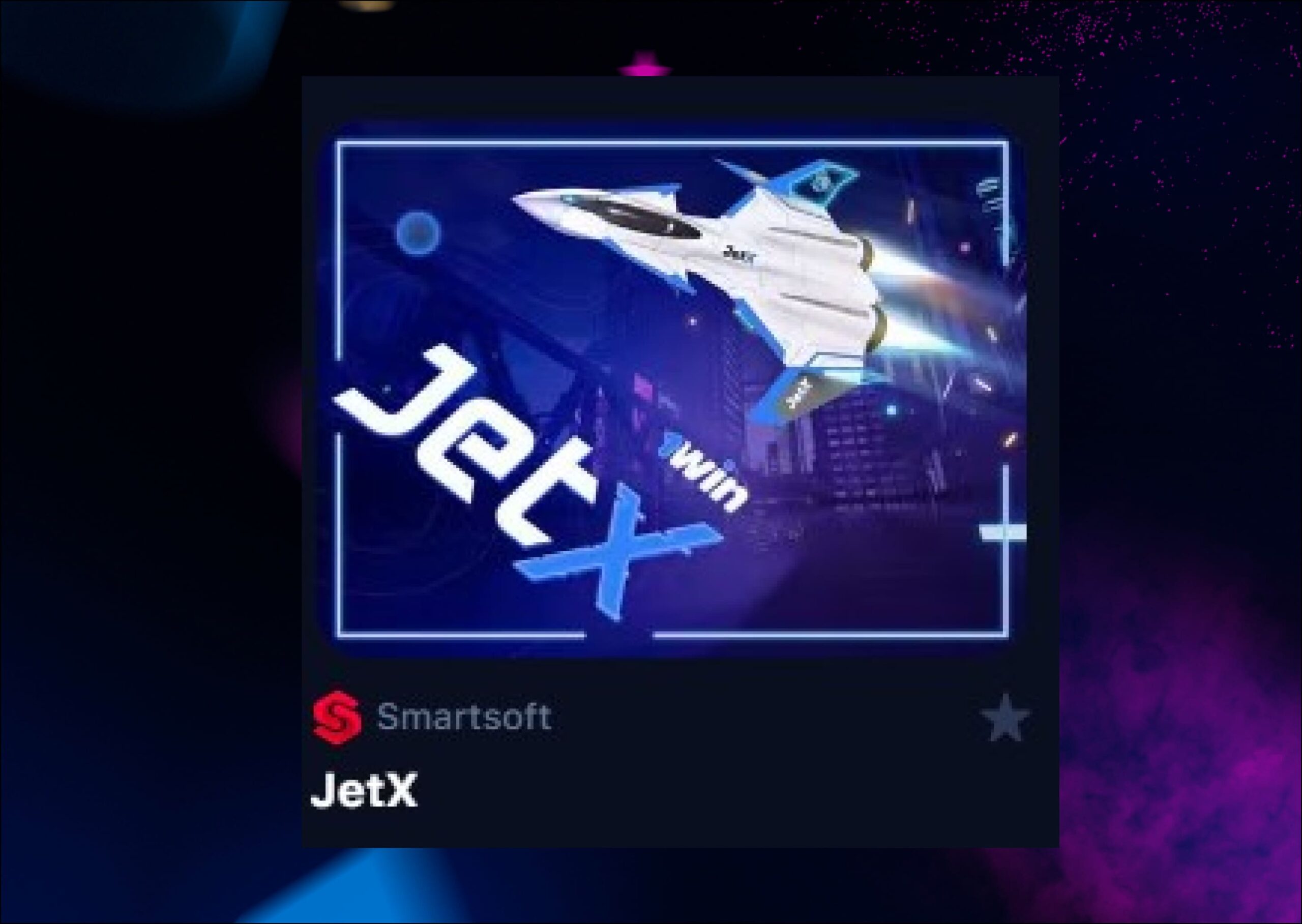 Icono del juego JetX en 1Win.